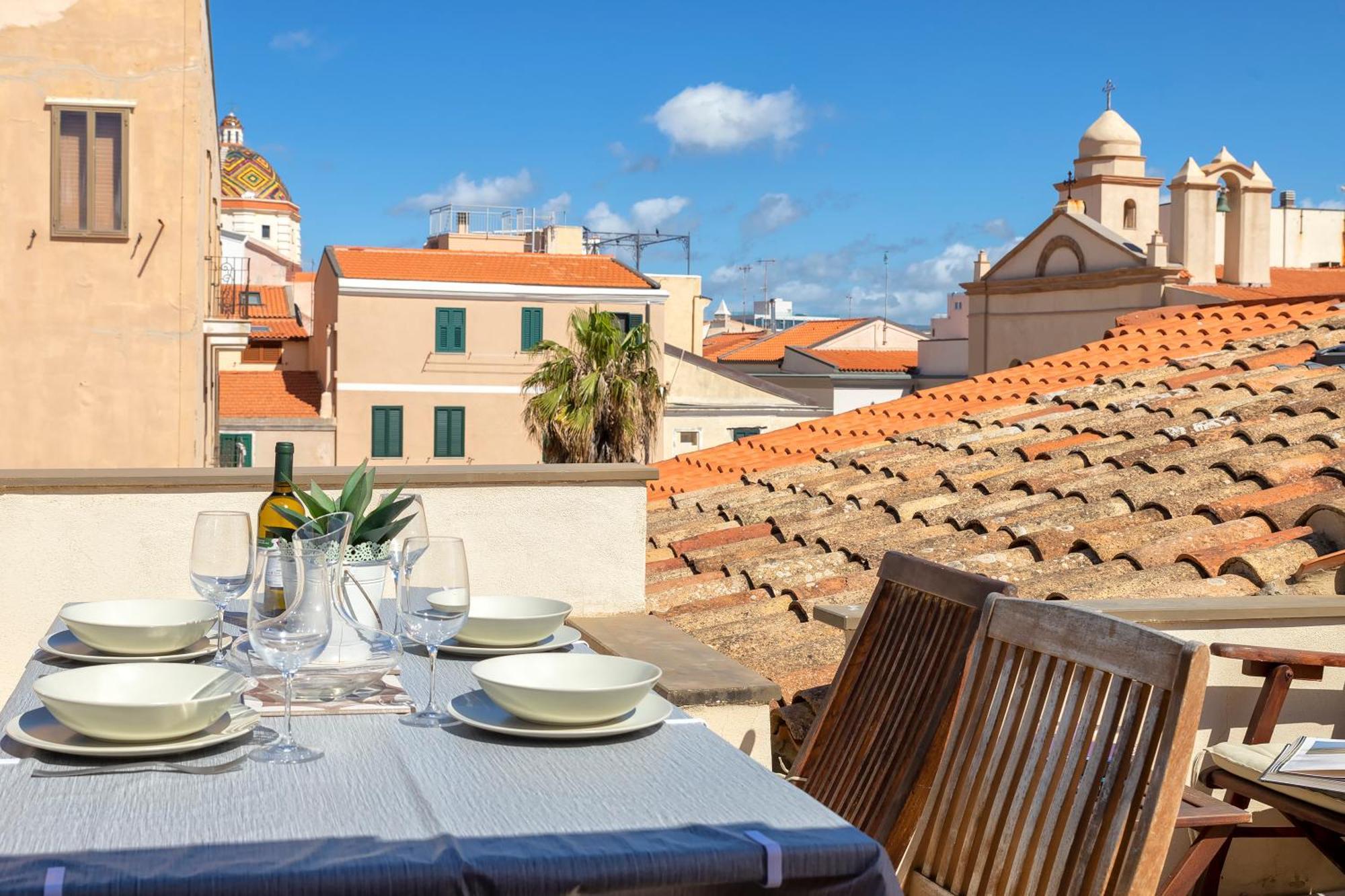 Terrazza Del Convento - Cozy Apartment With Seeview Private Terrace Alghero Exteriér fotografie